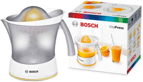 ⁦Bosch Presse Agrumes Electrique- Blanc/Jaune MCP3500N⁩ - الصورة ⁦2⁩