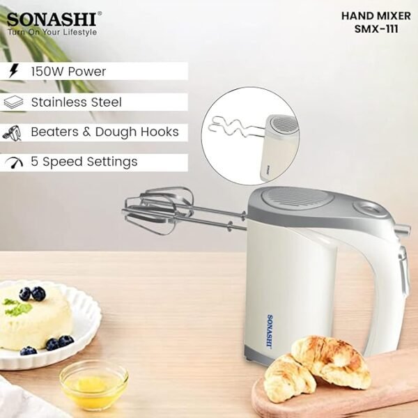 ⁦Sonashi Batteur 5 Vitesses + Turbo - 150 Watts - Smx 111⁩ - الصورة ⁦5⁩