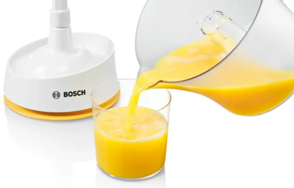 ⁦Bosch Presse Agrumes Electrique- Blanc/Jaune MCP3500N⁩ - الصورة ⁦6⁩