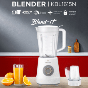 Blender Cristor Blendit 1,5L 600W / Blanc