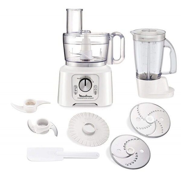 Moulinex Robot Mixeur Multifonctions Double Force Compact 25 Fonctions 7 en 1 - FP 544110