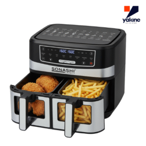 Sonashi Friteuse à Air fryer Double Bac 10L 2600 W Digital multiprogrammes . SAF-106