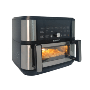 Friteuse – Air fryer  Double Bac 10L 2600 W Digital multiprogrammes En inox Sonashi SAF-115