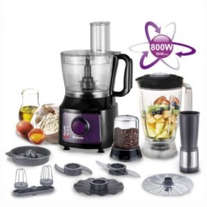 Robuste Robot Multifonction -Blender bol - 8 Accessoires 26 Fonctions - 800 W