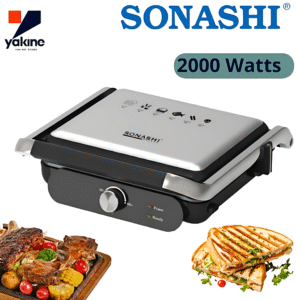 Panini sonashi 180 degrés réglable  cuisson rapide détachable 2 en 1 -  2000W - SGT-885