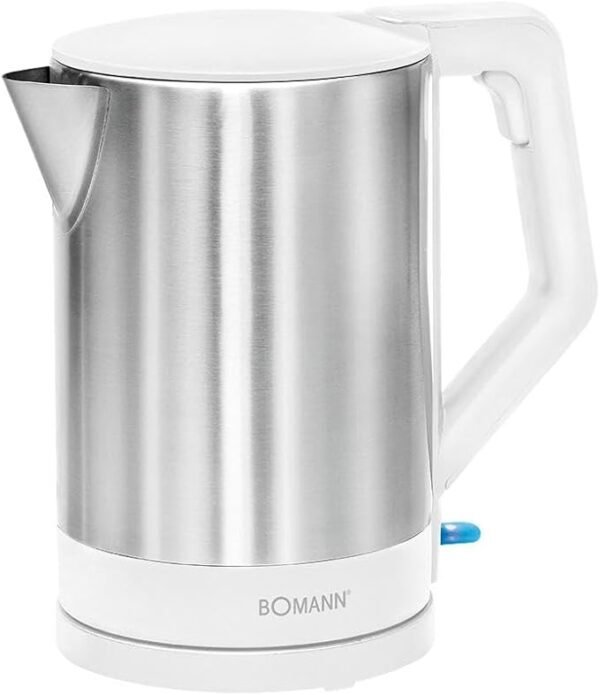 ⁦Bouilloire  en Acier - Bomann 1,5 Litre Inox/Blanc-WK5024B⁩ - الصورة ⁦4⁩