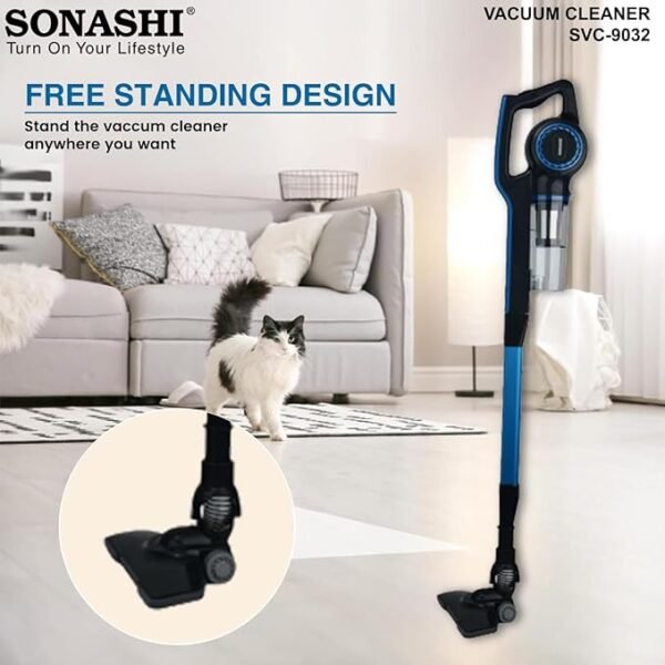 ⁦Aspirateur Balai à Main 3EN1- 0,9 L 600 W Sonashi SVC-9032⁩ - الصورة ⁦5⁩