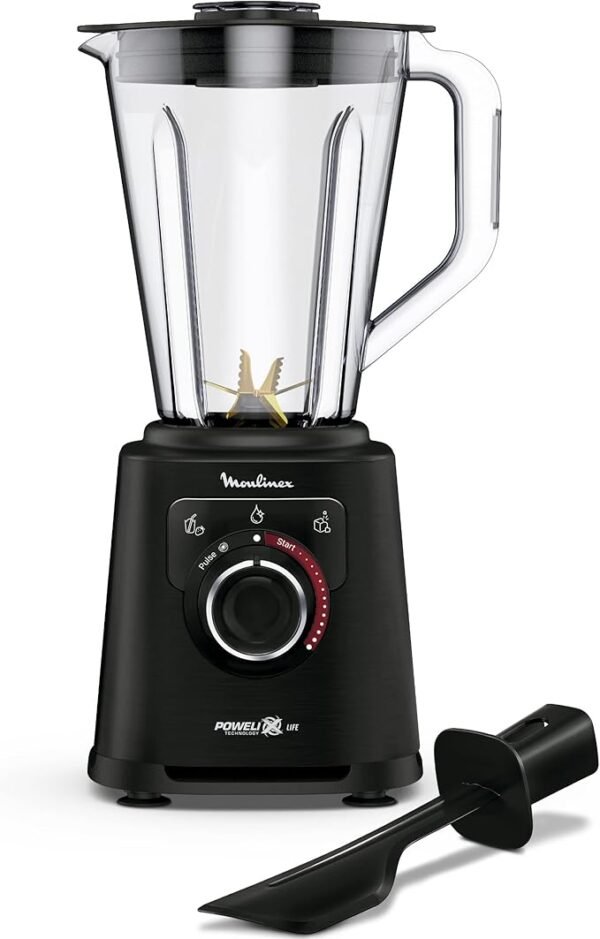 ⁦Moulinex BLENDER PerfectMix+ LM88A810 haute vitesse -1200W - 15 vitesses - 2,0L-TITANIUM⁩ - الصورة ⁦3⁩