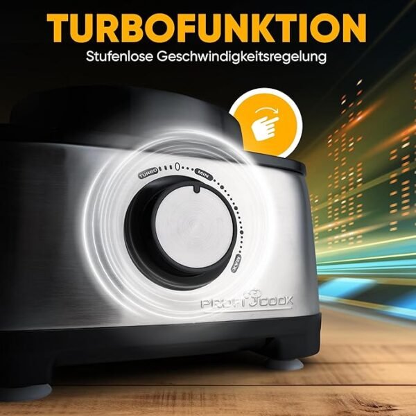 ⁦ProfiCook .Robot de cuisine avec fonction turbo et 11 accessoires, 1200W-PC-KM 1063⁩ - الصورة ⁦6⁩
