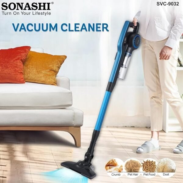 ⁦Aspirateur Balai à Main 3EN1- 0,9 L 600 W Sonashi SVC-9032⁩ - الصورة ⁦6⁩