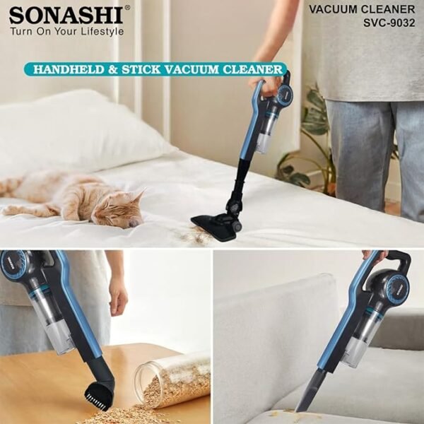 ⁦Aspirateur Balai à Main 3EN1- 0,9 L 600 W Sonashi SVC-9032⁩ - الصورة ⁦8⁩