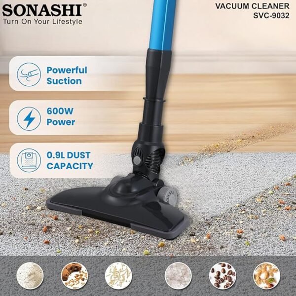 ⁦Aspirateur Balai à Main 3EN1- 0,9 L 600 W Sonashi SVC-9032⁩ - الصورة ⁦9⁩