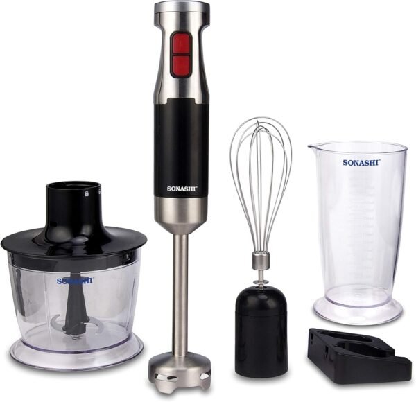⁦SONASHI 600W 4 IN 1 HAND BLENDER - SHB-179JBCW⁩ - الصورة ⁦2⁩