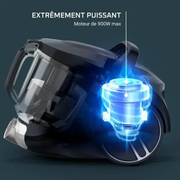 ⁦Aspirateur Rowanta Sans Sac 900W 2.5 L Compact Power XXL - Rowenta RO4B63EA⁩ - الصورة ⁦8⁩
