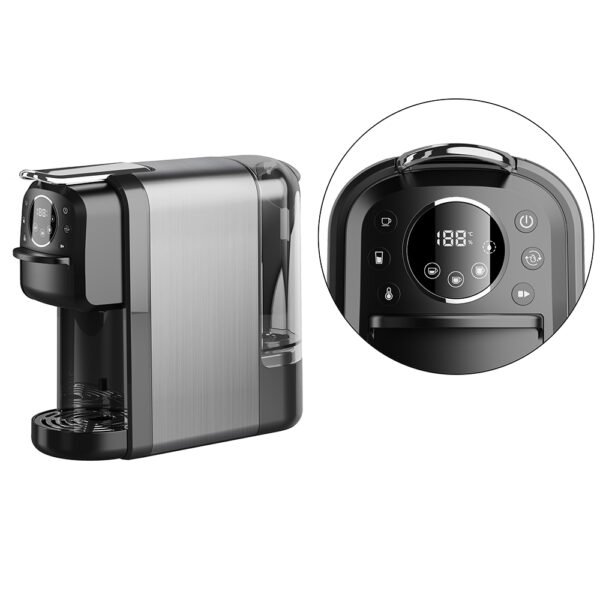 ⁦Cafetière inox 4 en 1 Multi-Capsules 20 Bar 1400W Multismart- MS-CF2101⁩ - الصورة ⁦3⁩