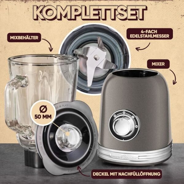 ⁦Proficook Blender Bol En Verre- 800W . PC-UM 1195⁩ - الصورة ⁦3⁩