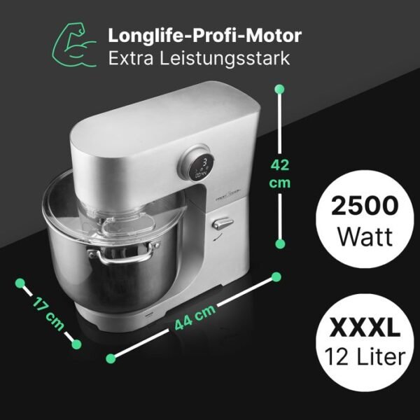 ⁦Pétrin ProfiCook PC-KM 1254 aluminium⁩ - الصورة ⁦2⁩
