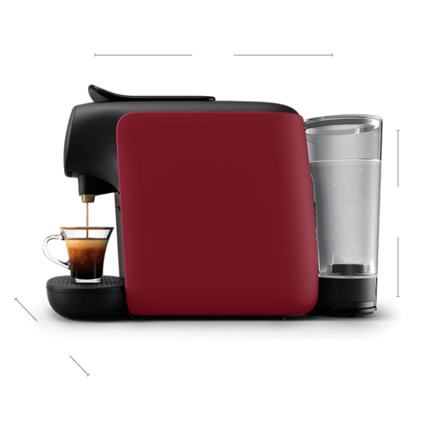 ⁦Philips Machine à café à capsules L'Or Barista Sublime 50 capsules -Rouge⁩ - الصورة ⁦3⁩