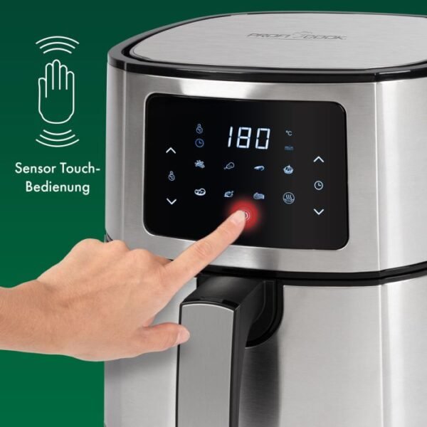 ⁦Proficook Friteuse à air chaud 5,5L avec écran tactile -7 programmes- PC-FR 1239 H⁩ - الصورة ⁦6⁩