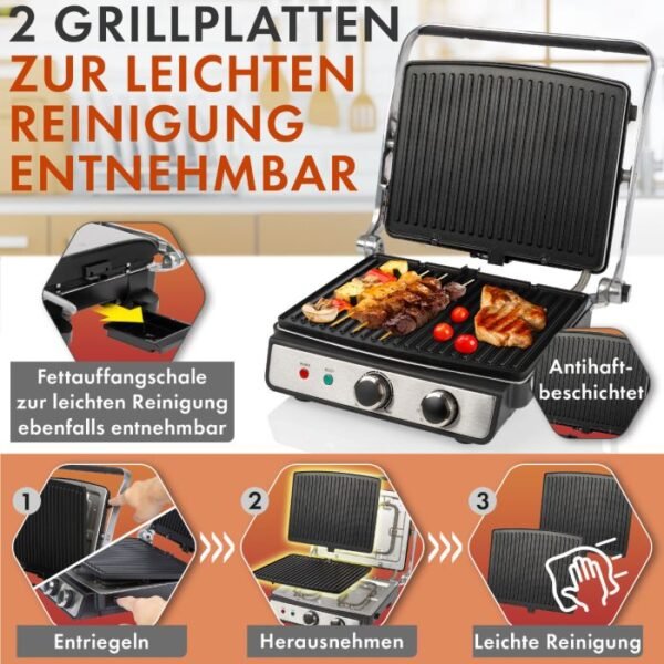 ⁦Panineuse  ProfiCook  en acier inoxydable - PC-KG 1264⁩ - الصورة ⁦6⁩