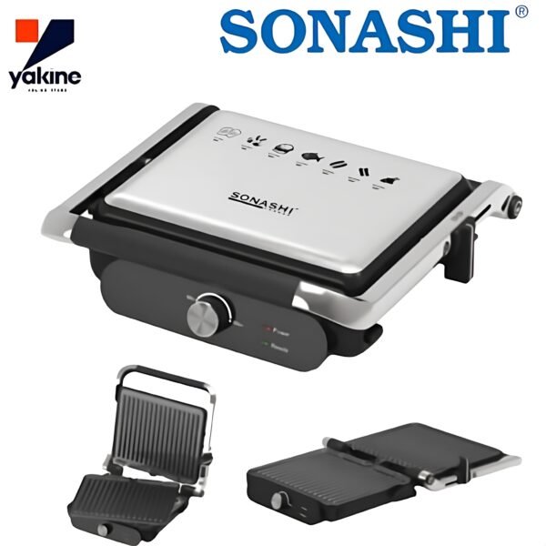 ⁦Panini sonashi 180 degrés réglable  cuisson rapide détachable 2 en 1 -  2000W - SGT-885⁩ - الصورة ⁦2⁩