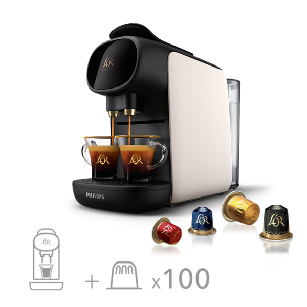 ⁦Philips Machine à café à capsules L’Or Barista Sublime 50 capsules-Blanc⁩ - الصورة ⁦5⁩